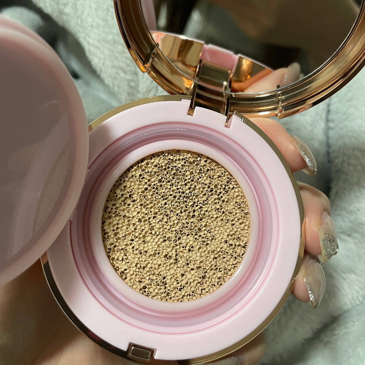 ピンクティーツリーカバークッション/APLIN/クッションファンデーションを使ったクチコミ(4枚目)