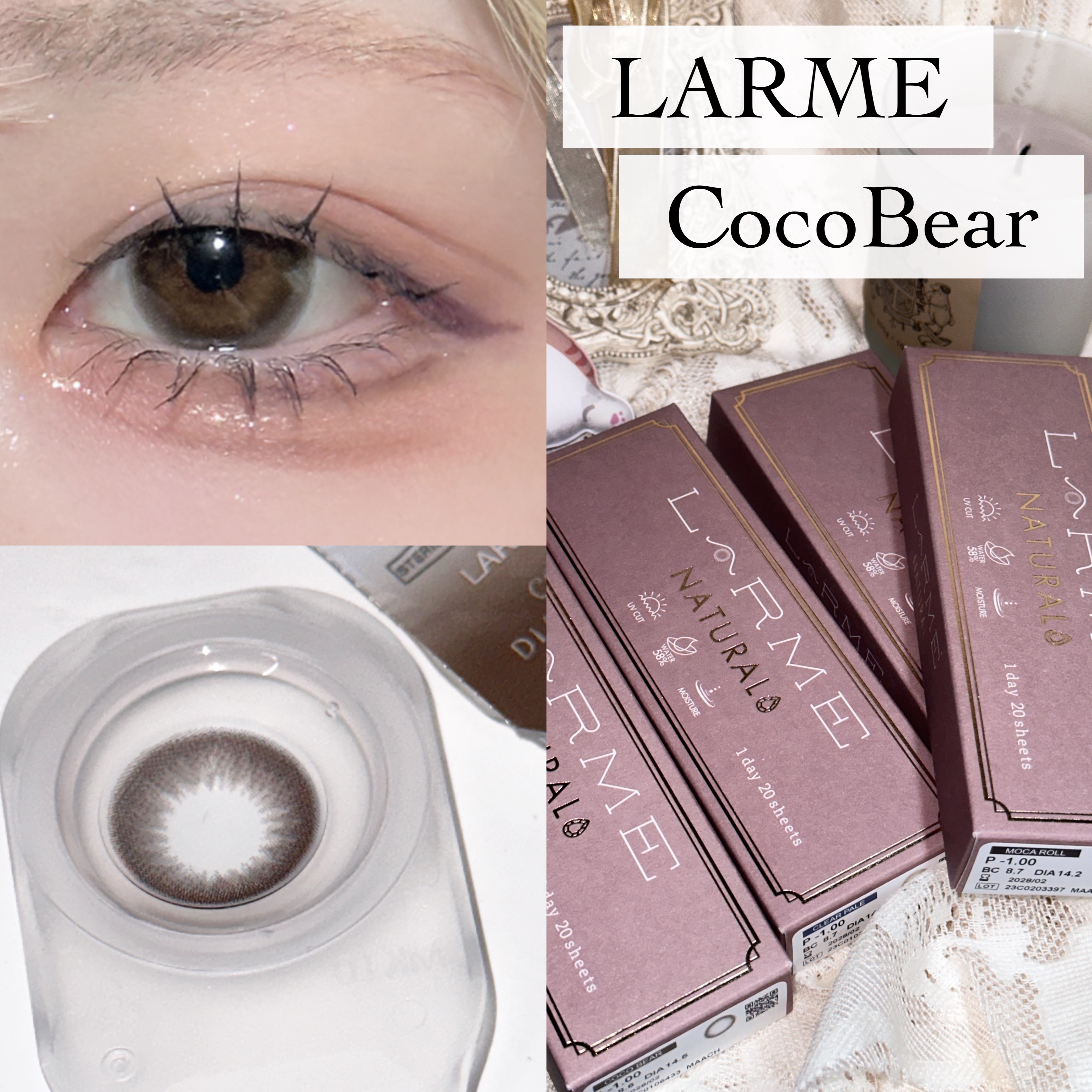 LARME NATURAL  SERIES/LARME/カラーコンタクトレンズを使ったクチコミ（2枚目）