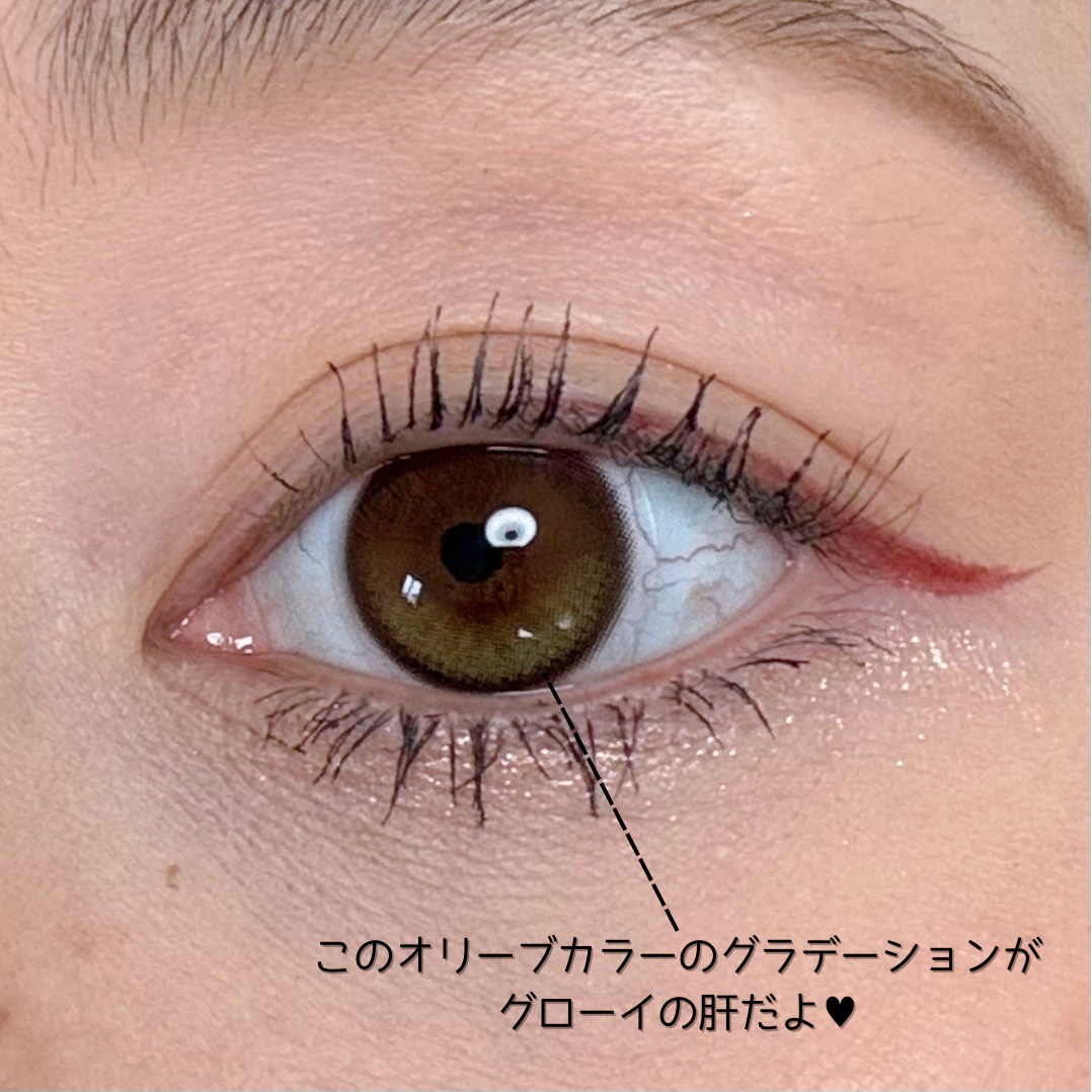 Glowy 1day/OLENS/ワンデー（１DAY）カラコンを使ったクチコミ（2枚目）