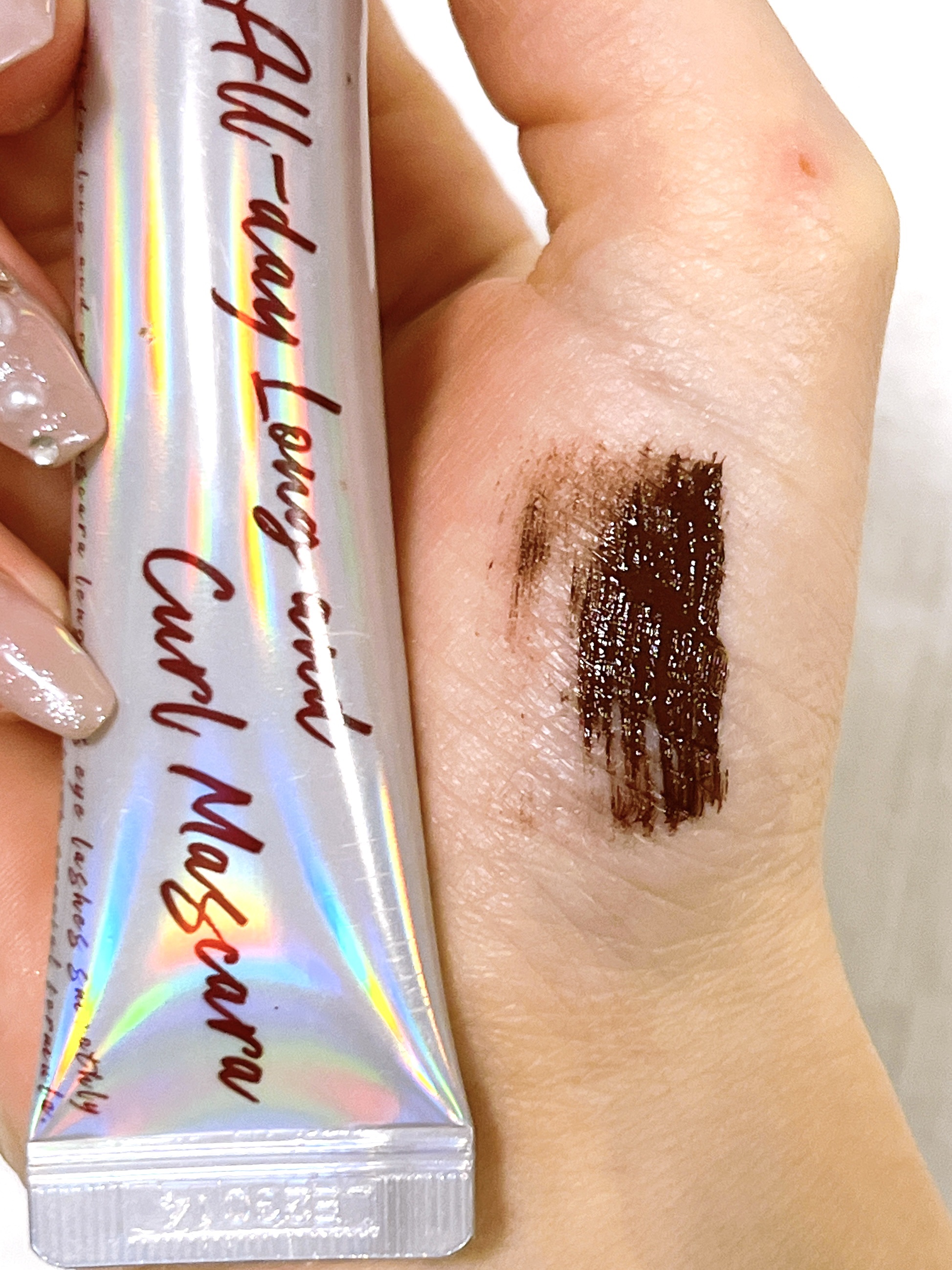 オールデイ ロング アンド カール マスカラ ブラウン/Milk Touch/マスカラを使ったクチコミ（3枚目）