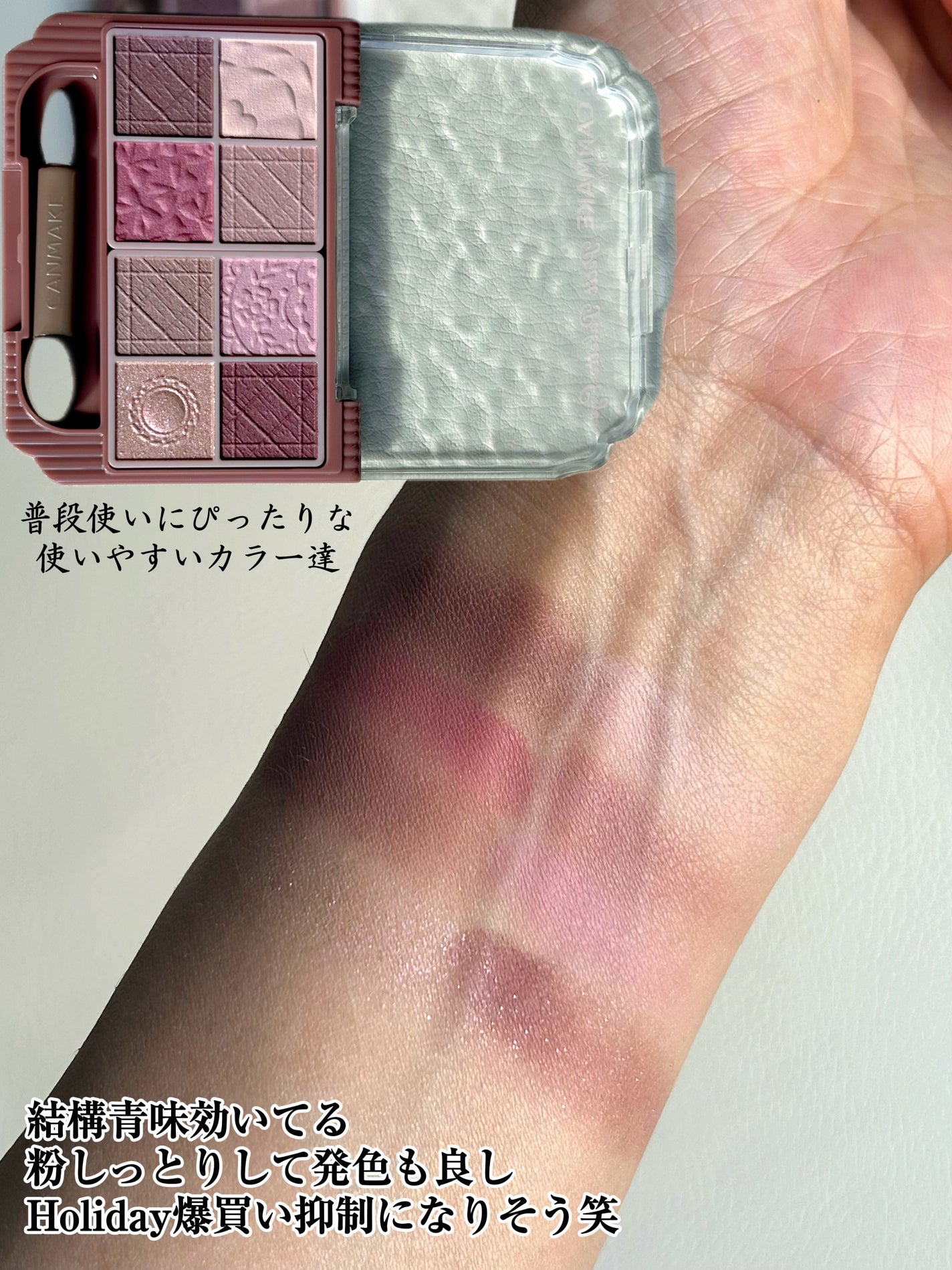 プティパレットアイズ(マットタイプ)/キャンメイク/パウダーアイシャドウを使ったクチコミ(2枚目)