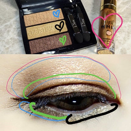 【旧】トリオ ブリック パレット/Dior/アイシャドウパレットを使ったクチコミ(6枚目)