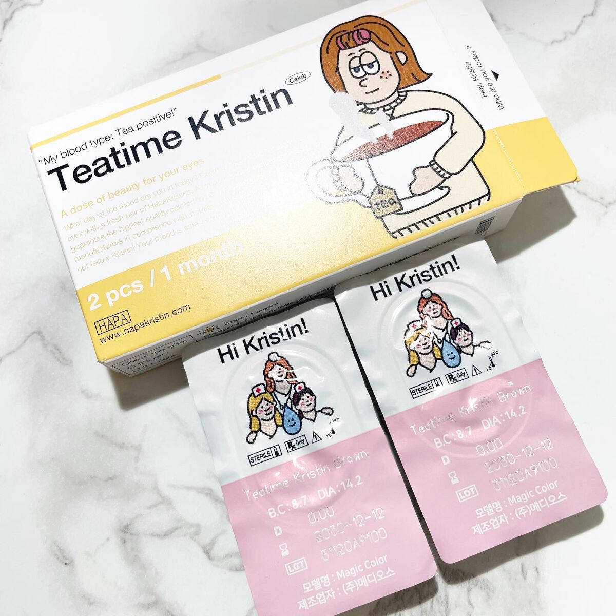 Teatime Kristin/Hapa kristin/カラーコンタクトレンズを使ったクチコミ(3枚目)