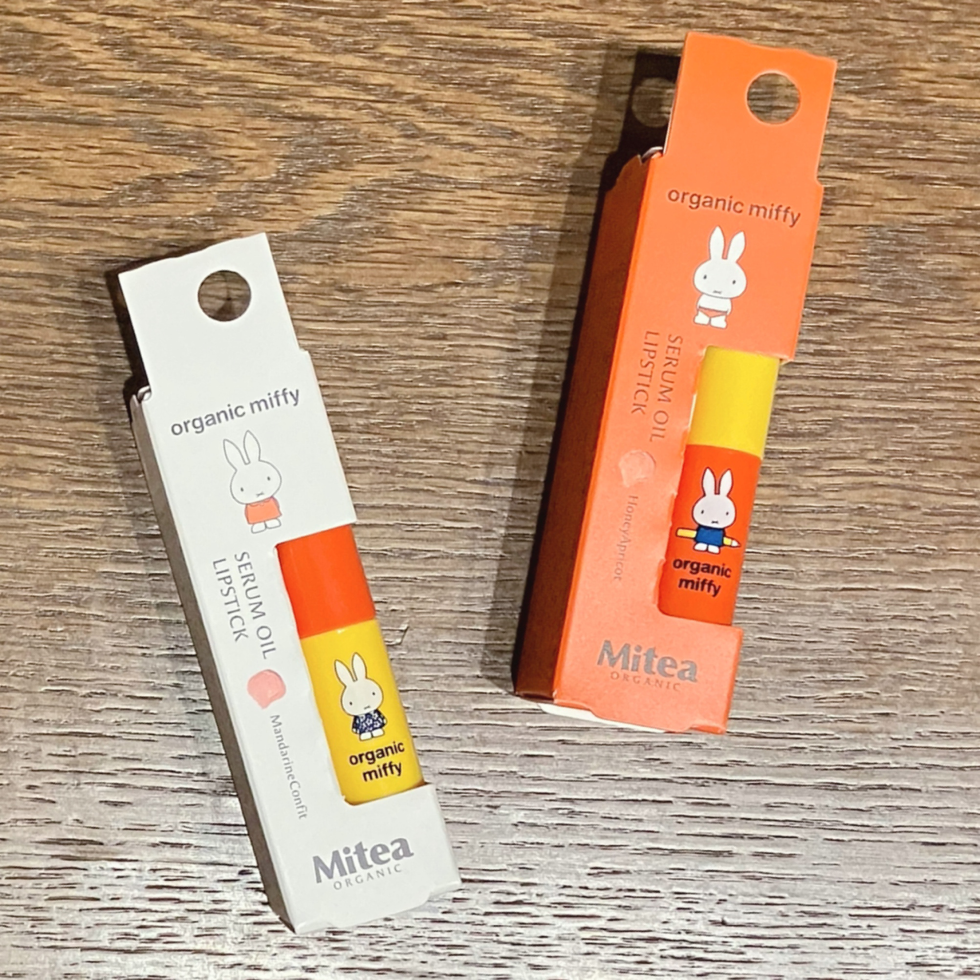 セラムオイルリップスティック  organic miffy（01 マンダリーヌコンフィ）/ミティア オーガニック/口紅を使ったクチコミ（2枚目）