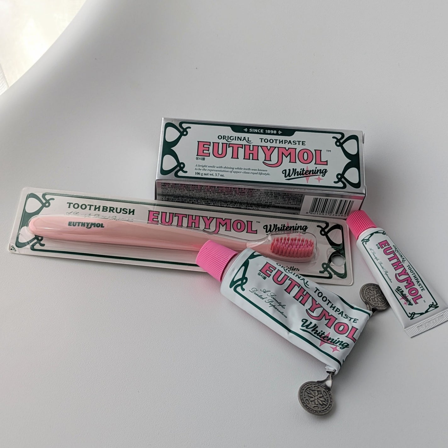 ホワイトニング美白歯磨き粉/EUTHYMOL/歯磨き粉を使ったクチコミ(1枚目)