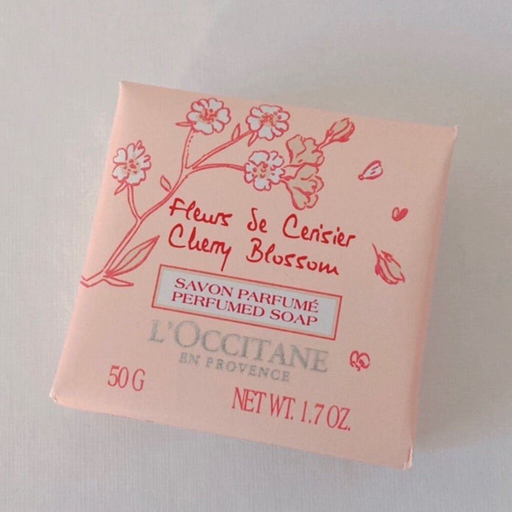 Cherry Blossom Perfumed Soap/L'OCCITANE/ボディ石鹸を使ったクチコミ（1枚目）