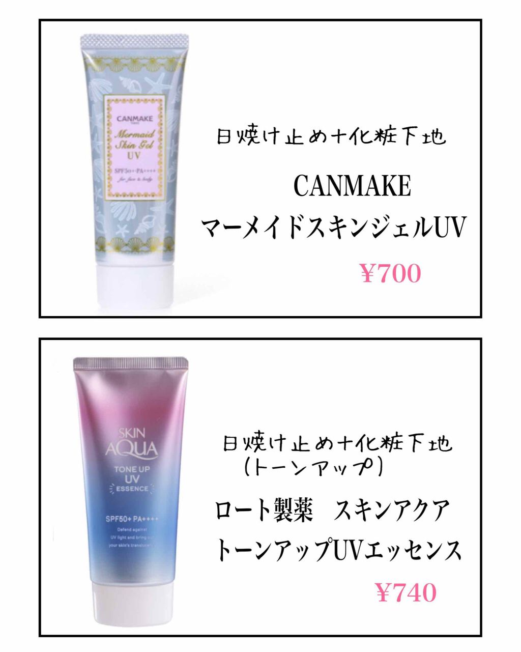 マーメイドスキンジェルUV/キャンメイク/日焼け止めジェルを使ったクチコミ（3枚目）