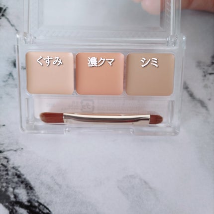 パレットコンシーラー ハイカバー/CEZANNE/パレットコンシーラーを使ったクチコミ(3枚目)