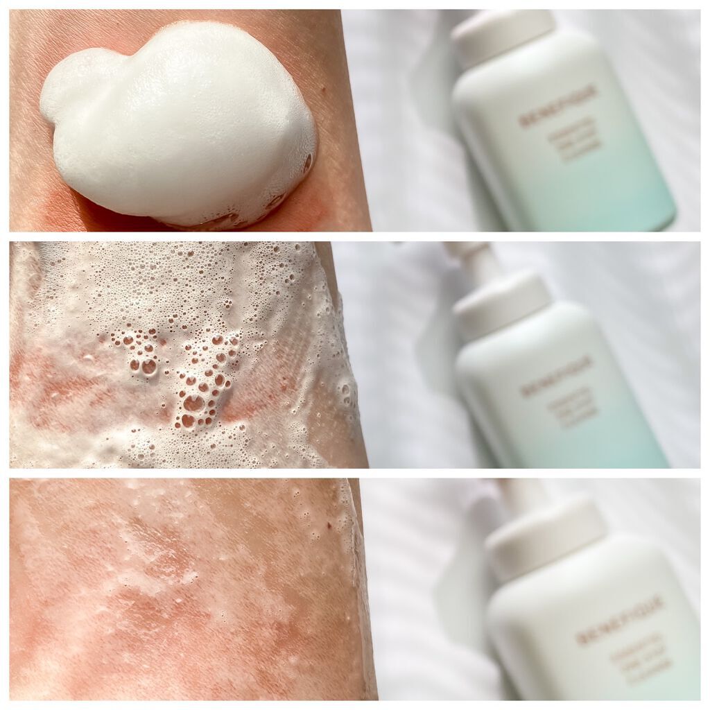 エッセンシャル ワンステップクレンズ/BENEFIQUE/泡洗顔を使ったクチコミ（3枚目）