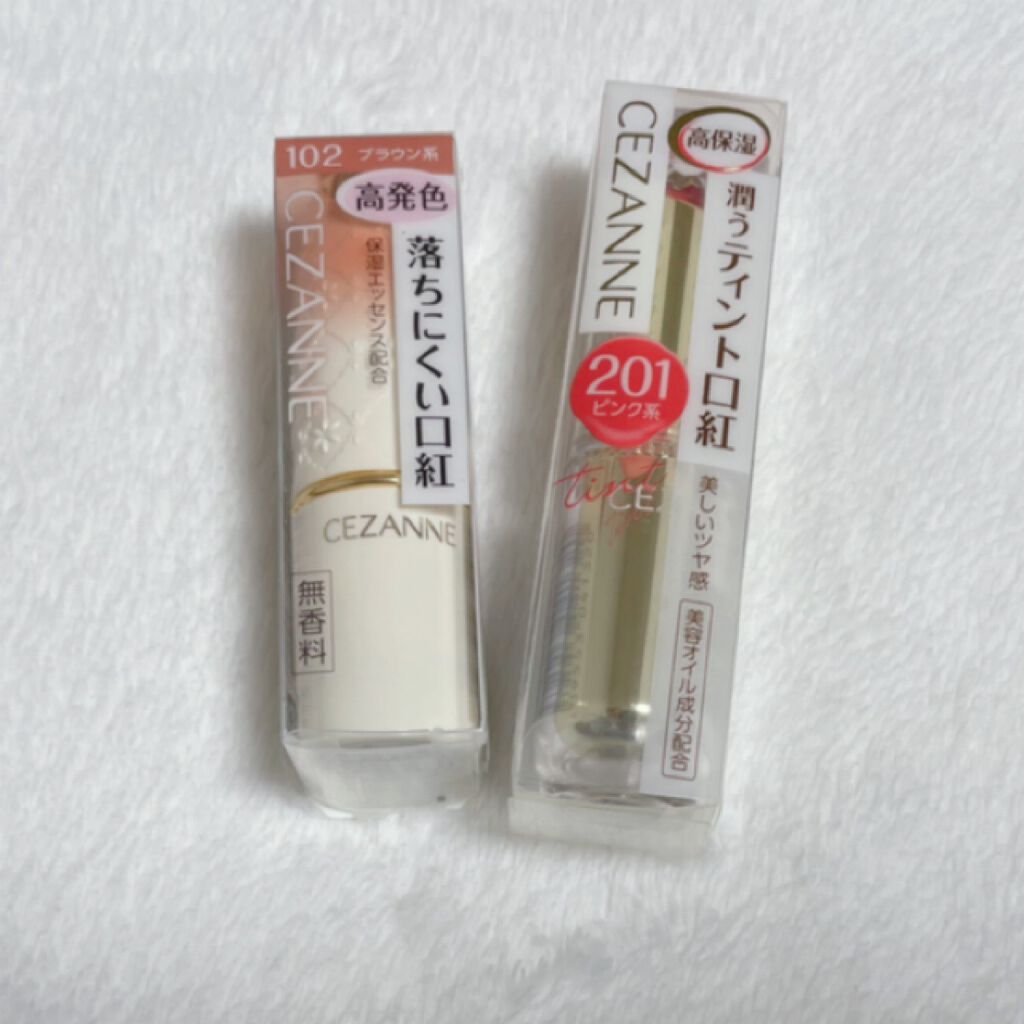ラスティンググロスリップ/CEZANNE/口紅を使ったクチコミ（1枚目）