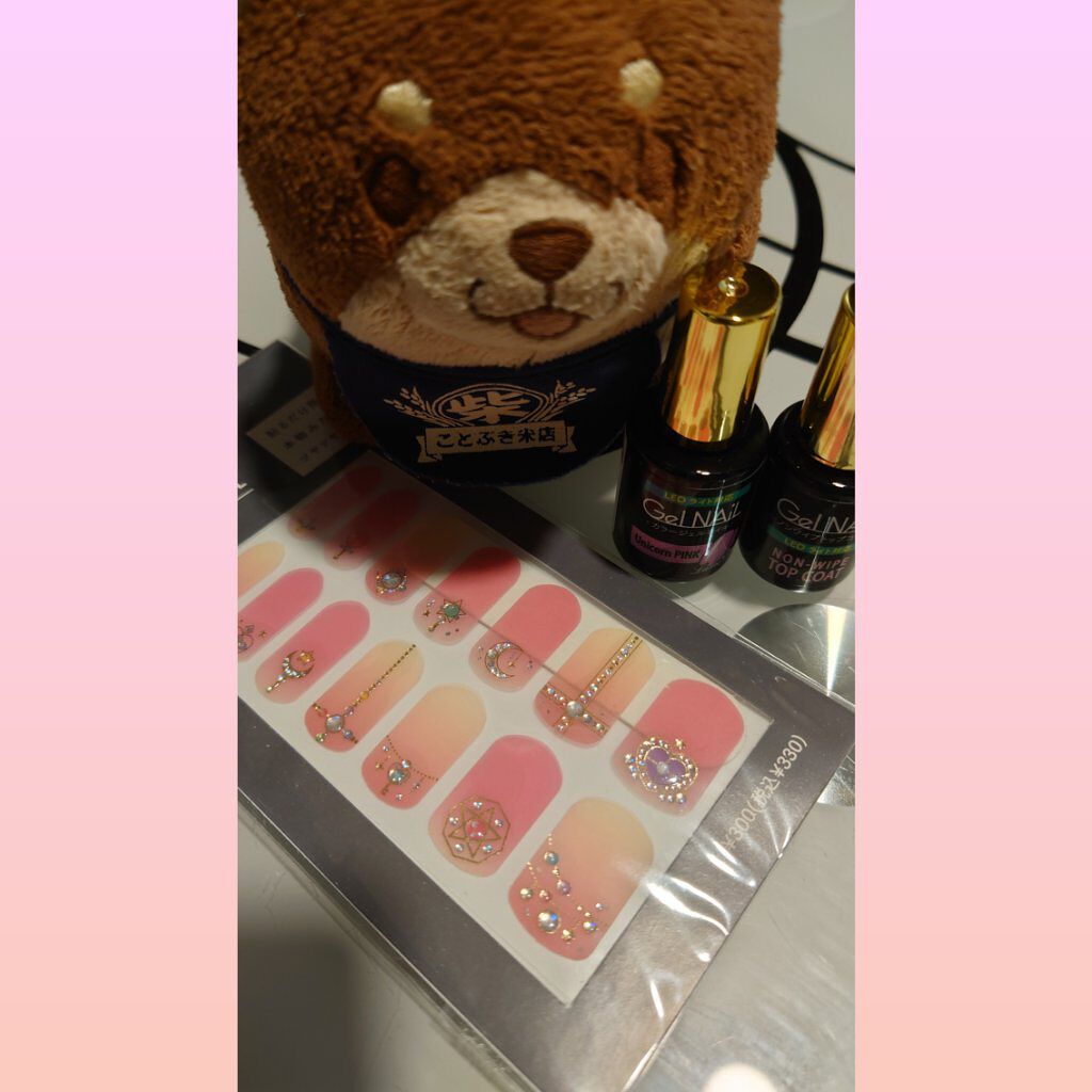 mc ジェルネイルシール/3COINS/ネイルシールを使ったクチコミ（2枚目）