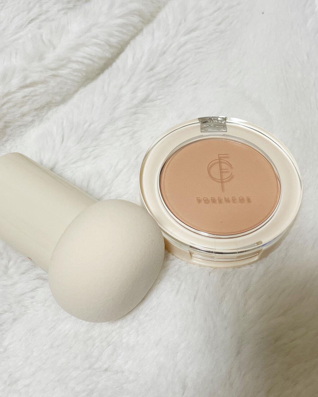 ベアブラッシャー パフ付き/フォレンコス/パウダーチークを使ったクチコミ（2枚目）