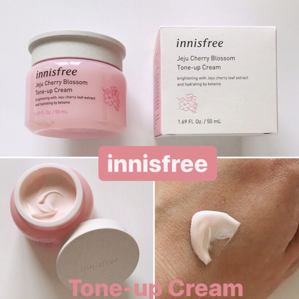 チェジュ チェリーブロッサム トーンアップクリーム/innisfree/化粧下地を使ったクチコミ（1枚目）