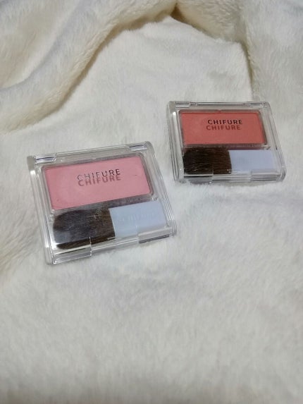 チーク カラー(ブラシ付)/ちふれ/パウダーチークを使ったクチコミ(1枚目)