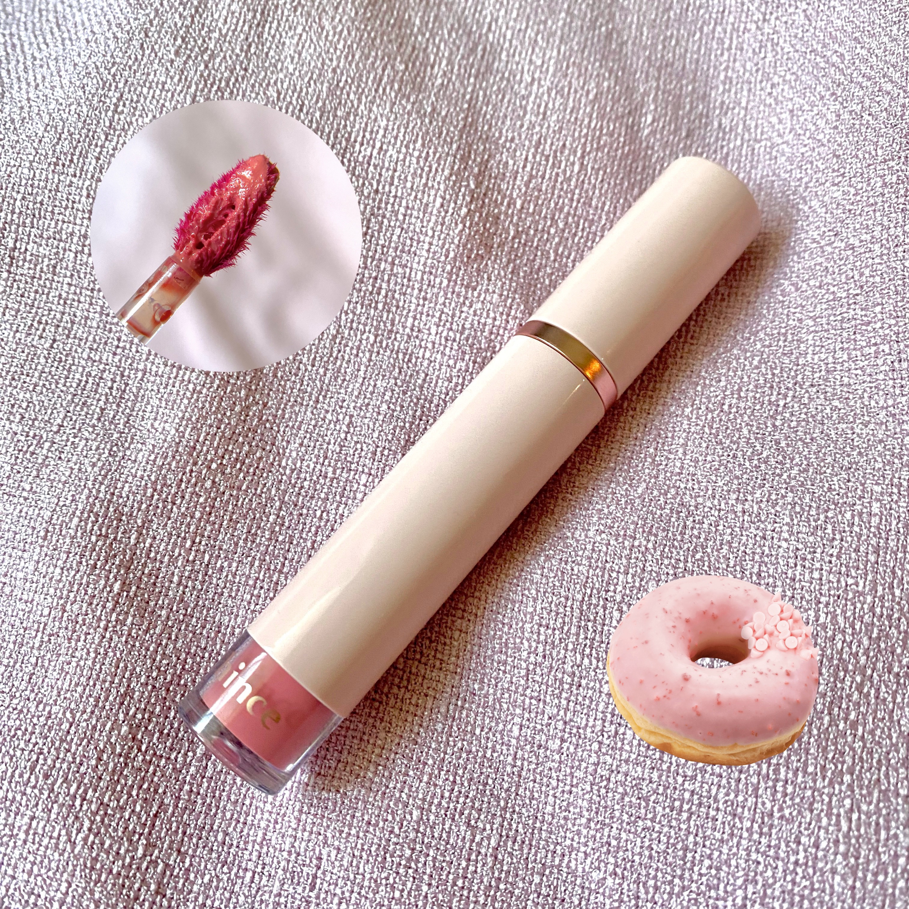 ムードインハンサーウォーターリキッドグロウ/hince/口紅を使ったクチコミ（2枚目）