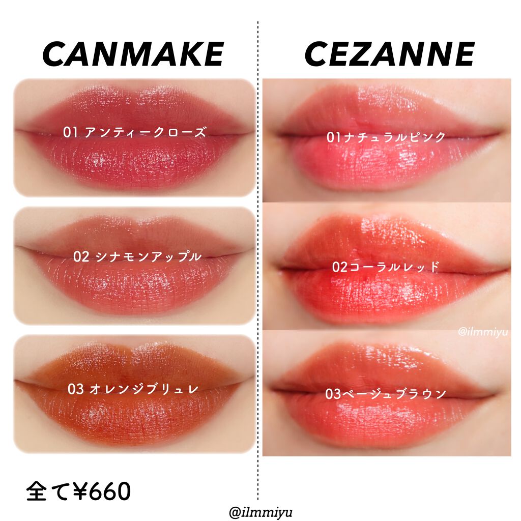 ウォータリーティントリップ/CEZANNE/リップティントを使ったクチコミ（3枚目）