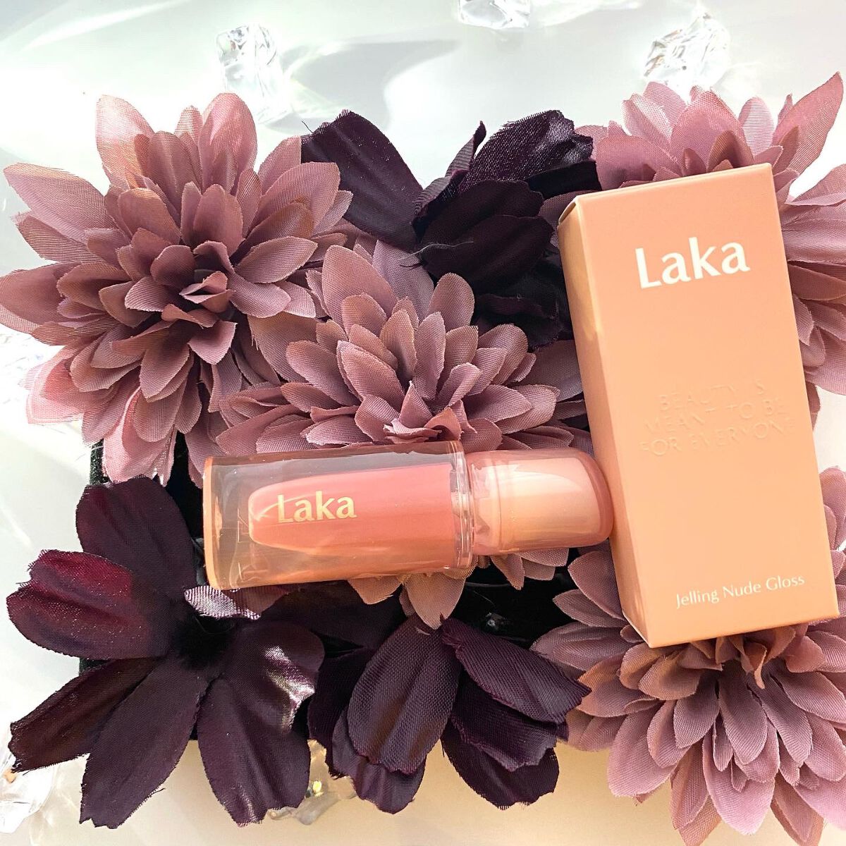 ジェリーイングヌードグロス/Laka/リップグロスを使ったクチコミ（1枚目）