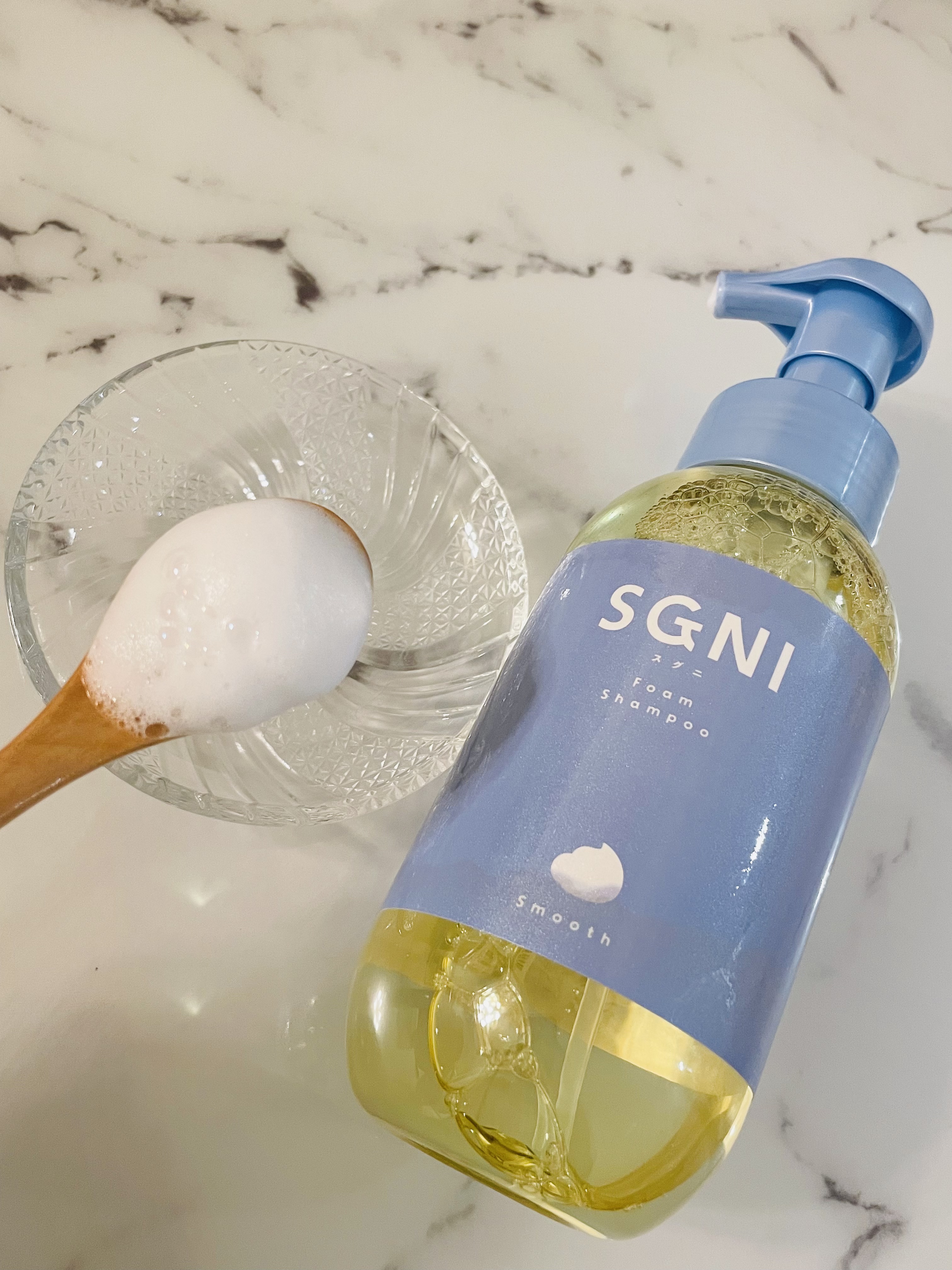 スムース泡シャンプー〈ホワイトティーの香り〉/SGNI/市販シャンプーを使ったクチコミ（2枚目）