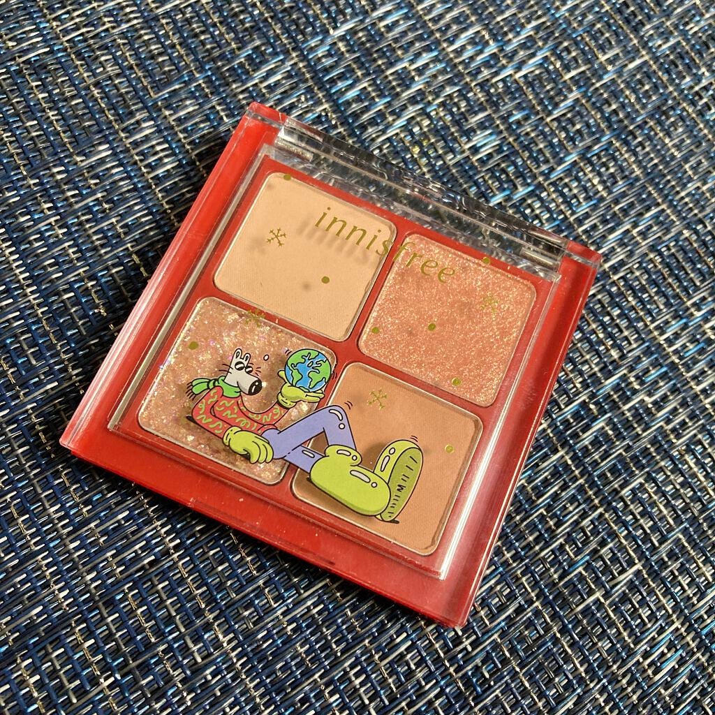 エアリー トゥインクル アイパレット 2021 Green Holidays Edition/innisfree/アイシャドウパレットを使ったクチコミ(1枚目)