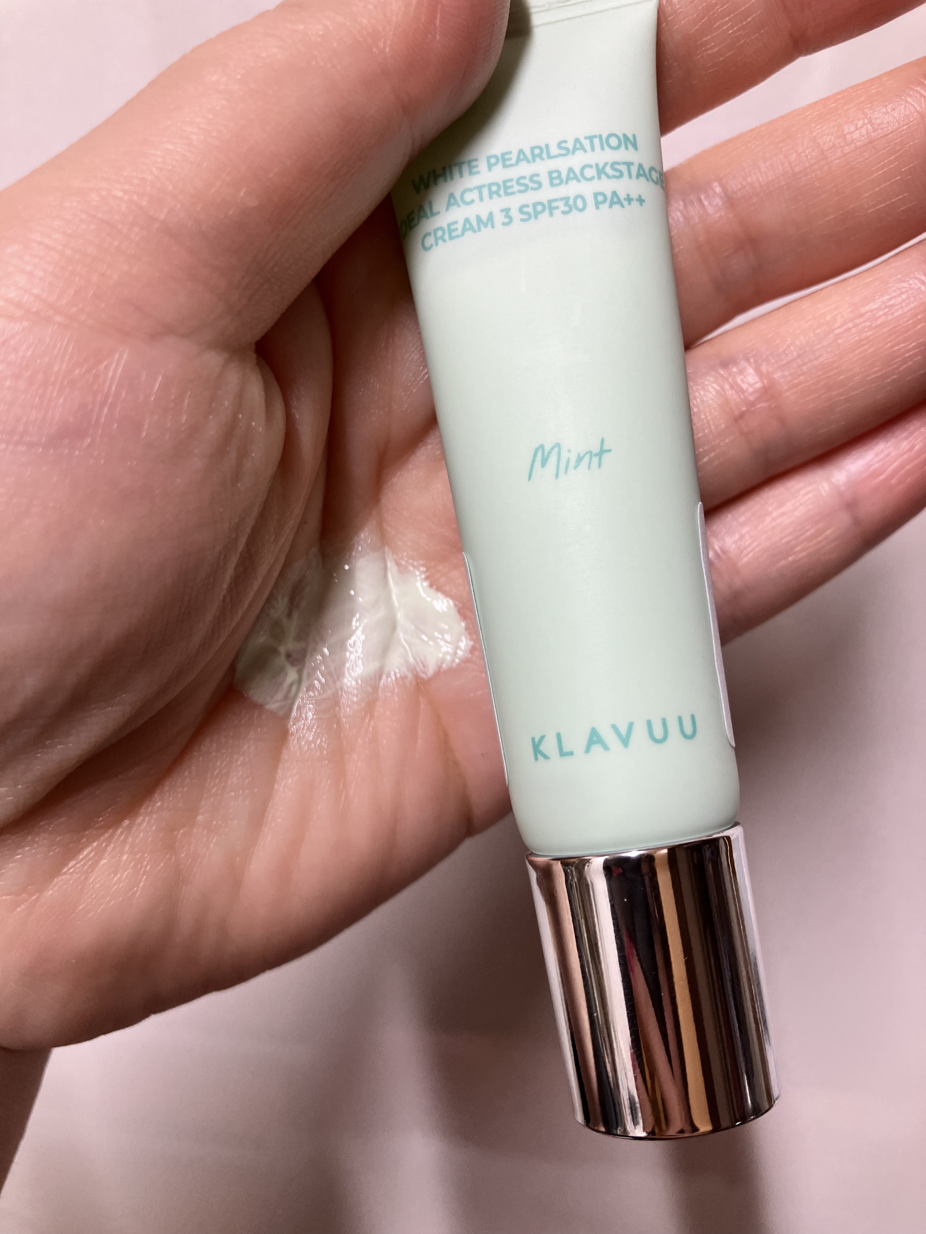 WHITE PEARLSATION  IDEAL ACTRESS BACKSTAGE CREAM/KLAVUU/化粧下地を使ったクチコミ（1枚目）