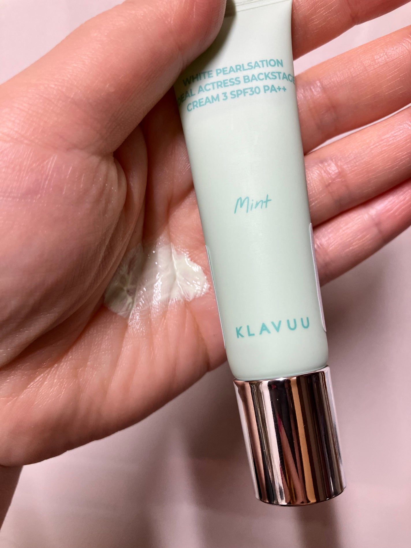 WHITE PEARLSATION IDEAL ACTRESS BACKSTAGE CREAM/KLAVUU/化粧下地を使ったクチコミ(1枚目)