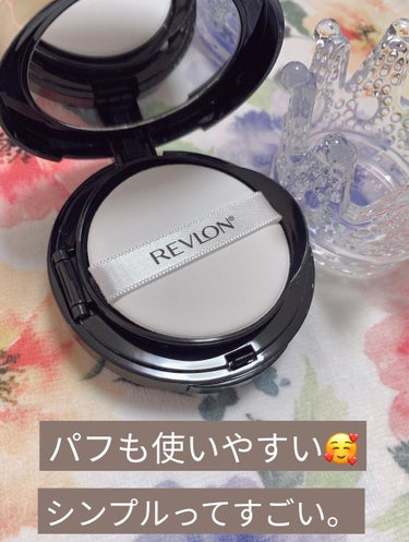 カラーステイ クッション ロングウェア ファンデーション 004 バフ/明るい肌色/REVLON/クッションファンデーションを使ったクチコミ（3枚目）