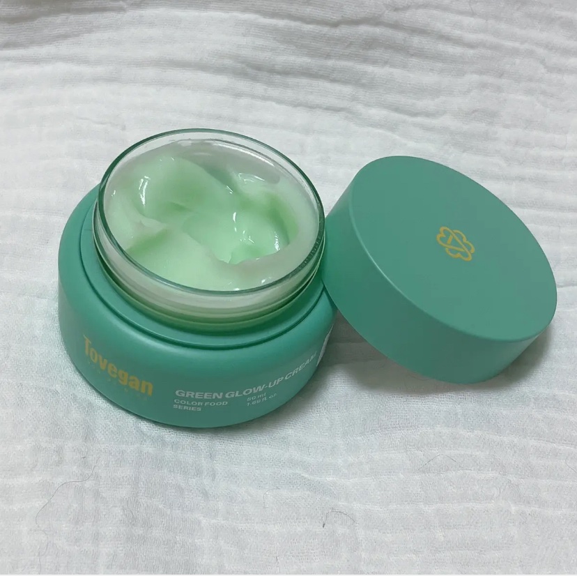 カラーフードシリーズグリーングロウアップクリーム/Tovegan/フェイスクリームを使ったクチコミ（1枚目）