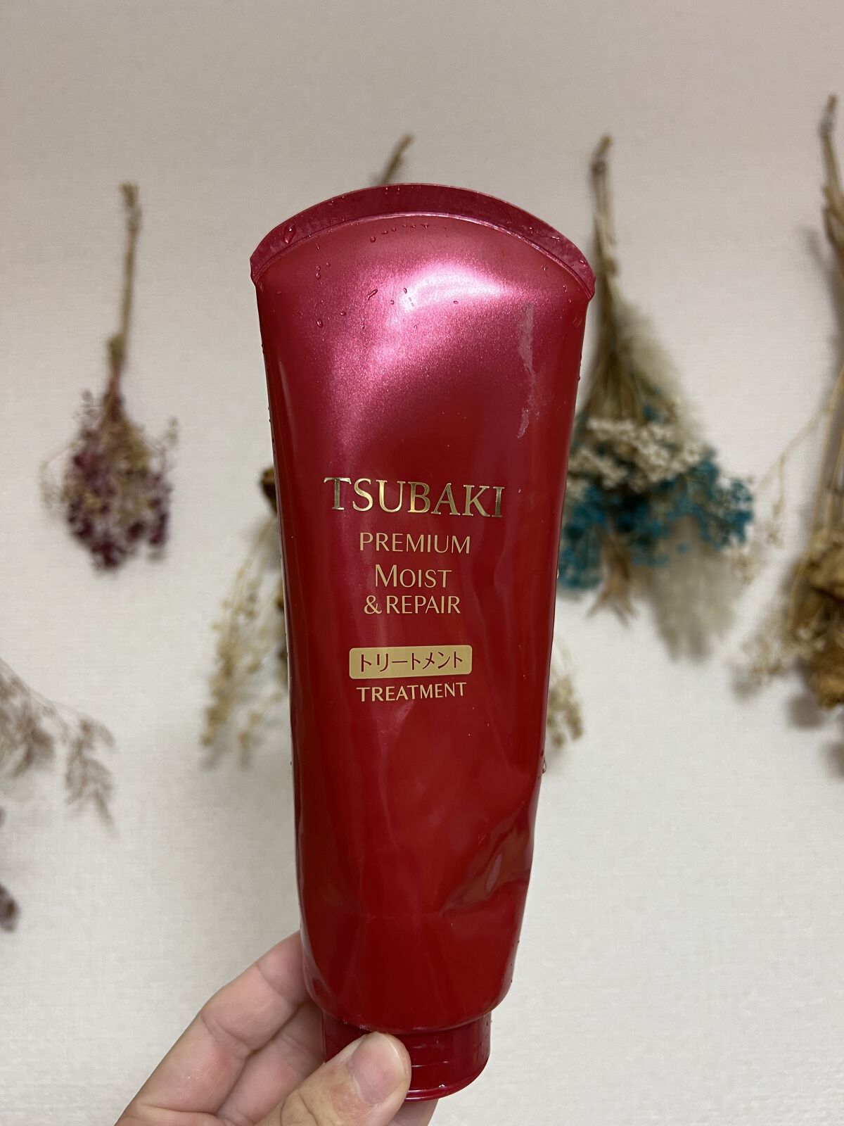 TSUBAKI プレミアムモイスト&リペア トリートメントのクチコミ「【使った商品】
　TSUBAKI　プレミアムモイスト&リペア トリートメン
　ト

【香り】
.....」（1枚目）