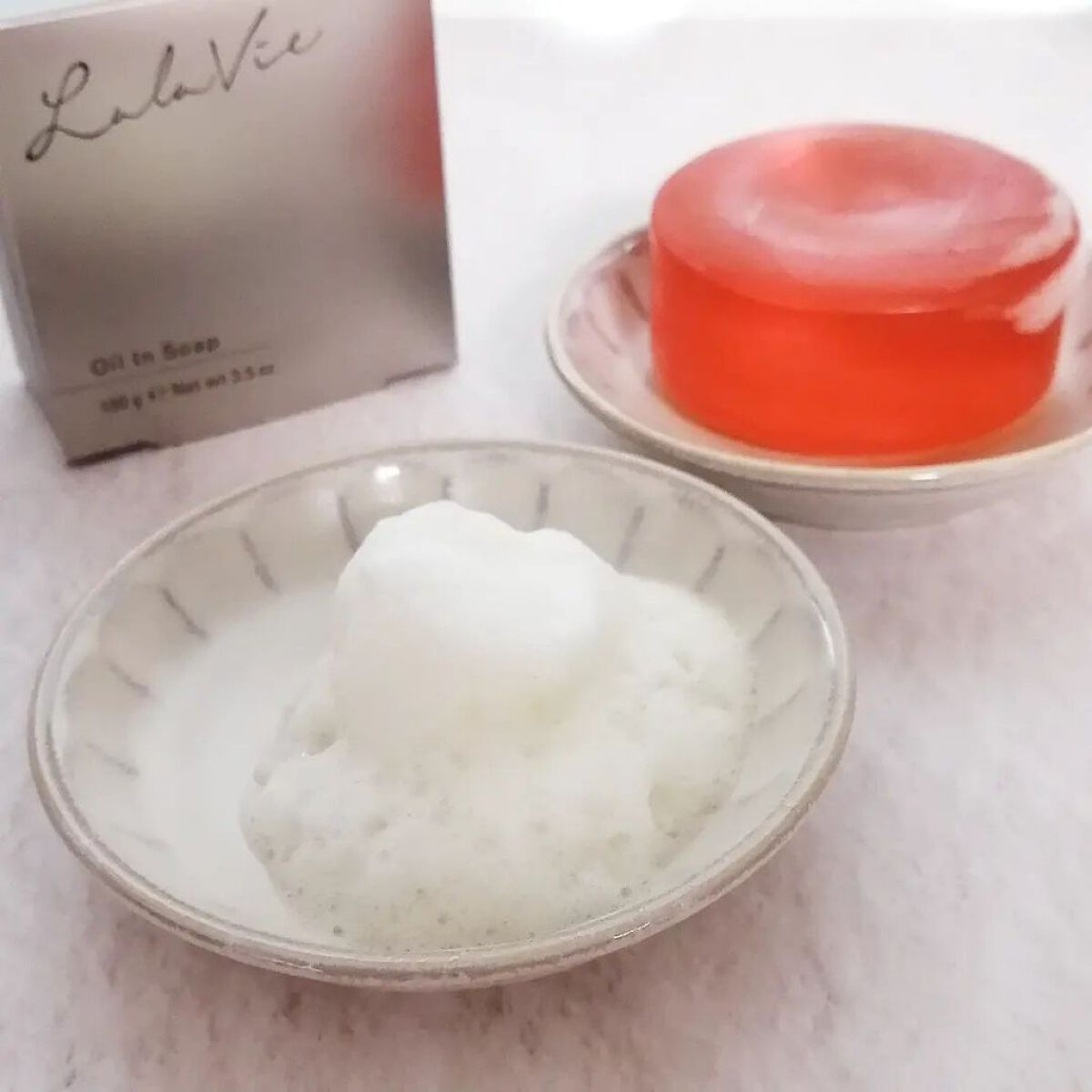 オイルインソープ/Lala Vie/洗顔石鹸を使ったクチコミ（3枚目）