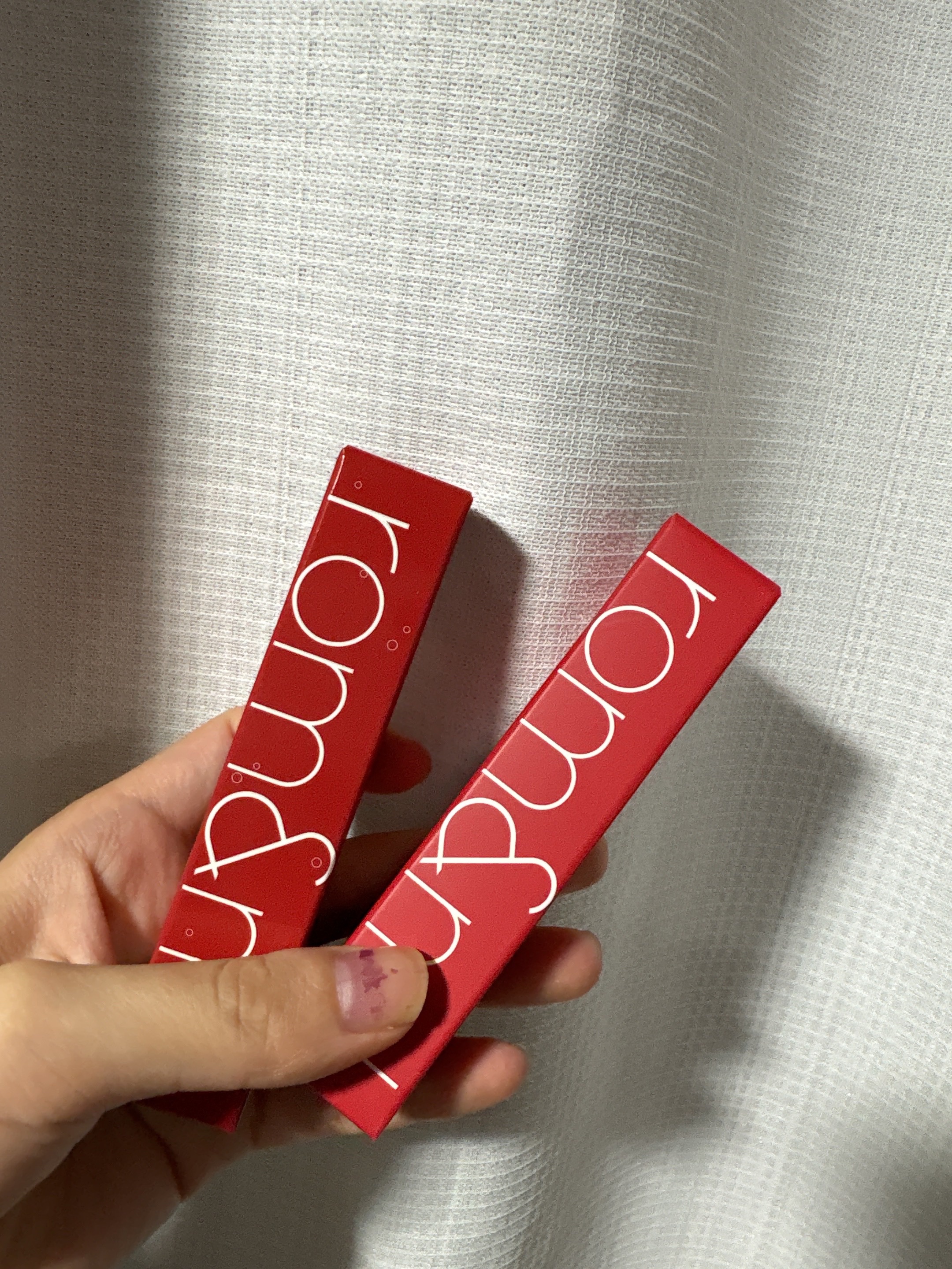 ジューシーラスティングティント/rom&nd/リップティントを使ったクチコミ（1枚目）