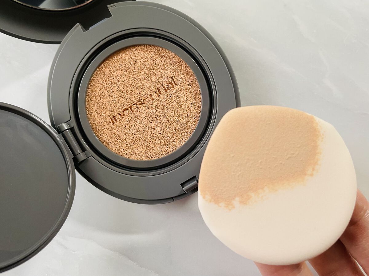 ナチュラルスキンフィットクッション/inersential/クッションファンデーションを使ったクチコミ（2枚目）