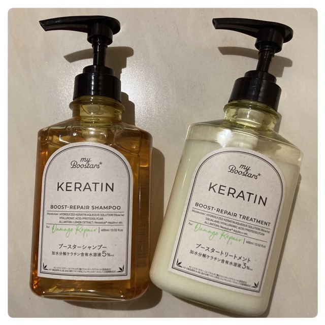 ケラチン ブースター シャンプー/トリートメント [ダメージリペア] シトラスサボンの香り シャンプー本体400ml/マイブースターズ/市販シャンプーを使ったクチコミ（1枚目）