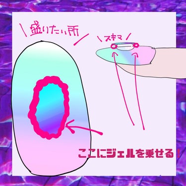 ユニコーンパウダー/セリア/ネイル用品を使ったクチコミ（3枚目）