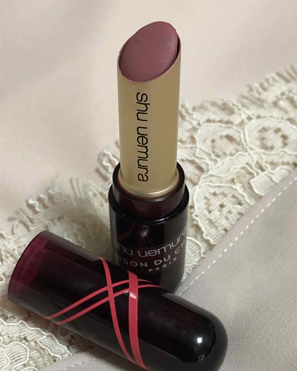 ルージュ アンリミテッド シュプリーム マット(旧)/shu uemura/口紅を使ったクチコミ（3枚目）