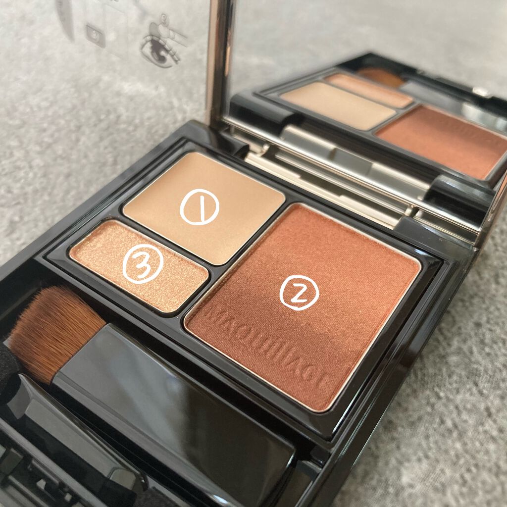 ドラマティックスタイリングアイズＳ/マキアージュ/アイシャドウパレットを使ったクチコミ（2枚目）