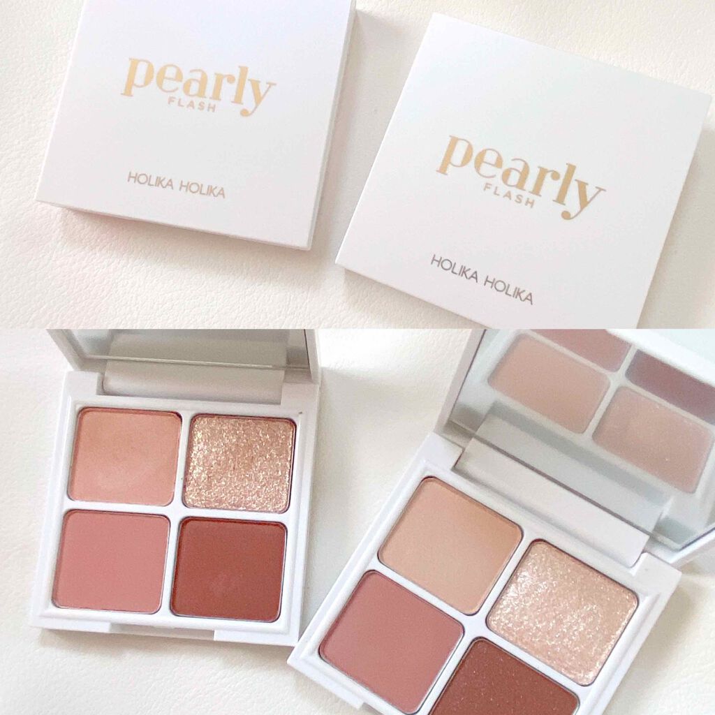 Pearly FLASH シャドウ パレット/HOLIKA HOLIKA/アイシャドウパレットを使ったクチコミ(1枚目)