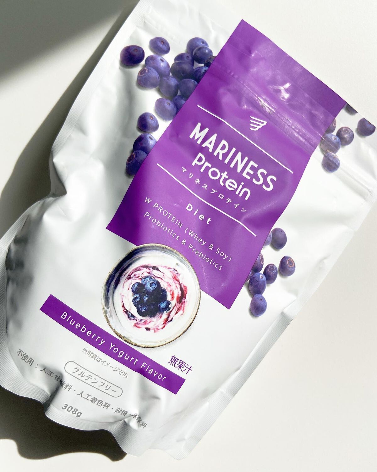 マリネスプロテイン ブルーベリーヨーグルト/mariness/その他プロテインを使ったクチコミ(2枚目)