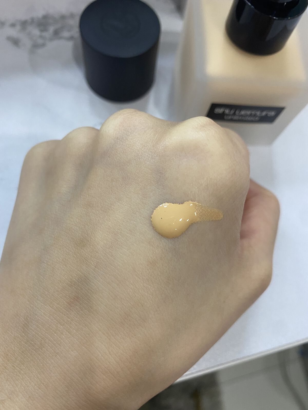 （旧）アンリミテッド ラスティング フルイド/shu uemura/リキッドファンデーションを使ったクチコミ（2枚目）