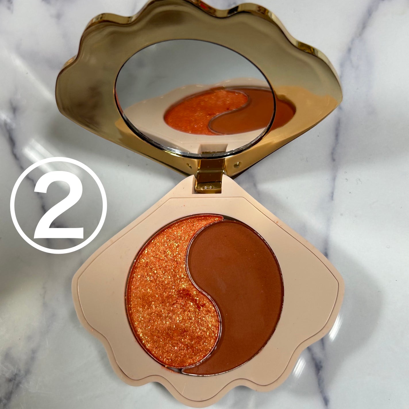 貝殻アイシャドウ/AGAG/アイシャドウパレットを使ったクチコミ(4枚目)