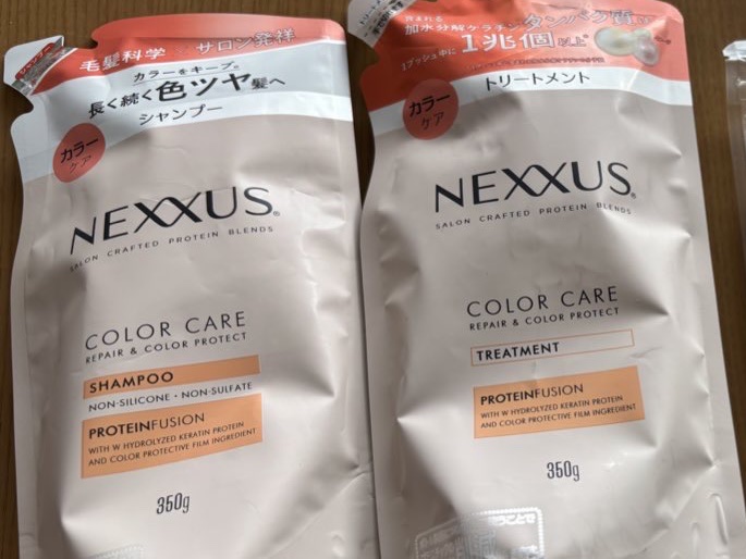 ネクサス リペア＆カラープロテクト シャンプー／トリートメント シャンプーつめかえ用 350g/NEXXUS(ネクサス)/市販シャンプーを使ったクチコミ（1枚目）