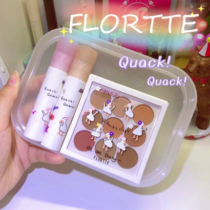 鸭鸭ダックスアイシャドウパレート/FLORTTE/アイシャドウパレットを使ったクチコミ(3枚目)