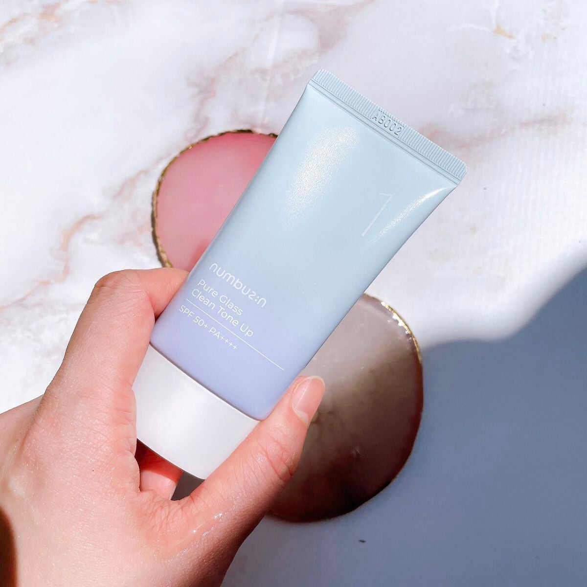 1番 ガラス玉トーンアップクリーム/numbuzin/日焼け止めクリームを使ったクチコミ(2枚目)