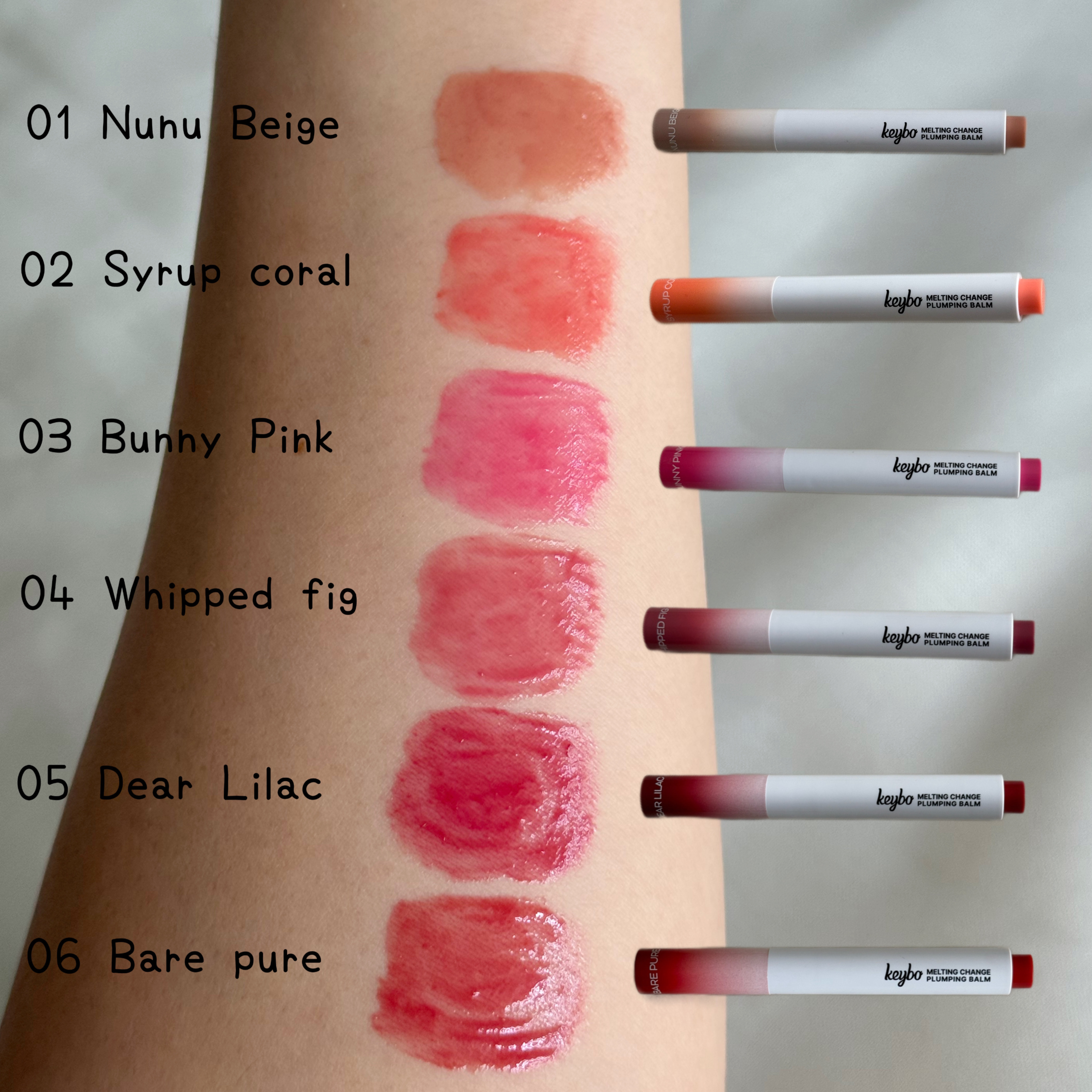 MELTING CHANGE PLUMPING BALM/keybo/口紅を使ったクチコミ（3枚目）