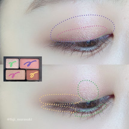 リラクシーアイシャドウ/GENE TOKYO/アイシャドウパレットを使ったクチコミ(5枚目)