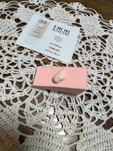 ディオール スノー UVシールド トーンアップ 50+/Dior/日焼け止めミルクを使ったクチコミ(2枚目)