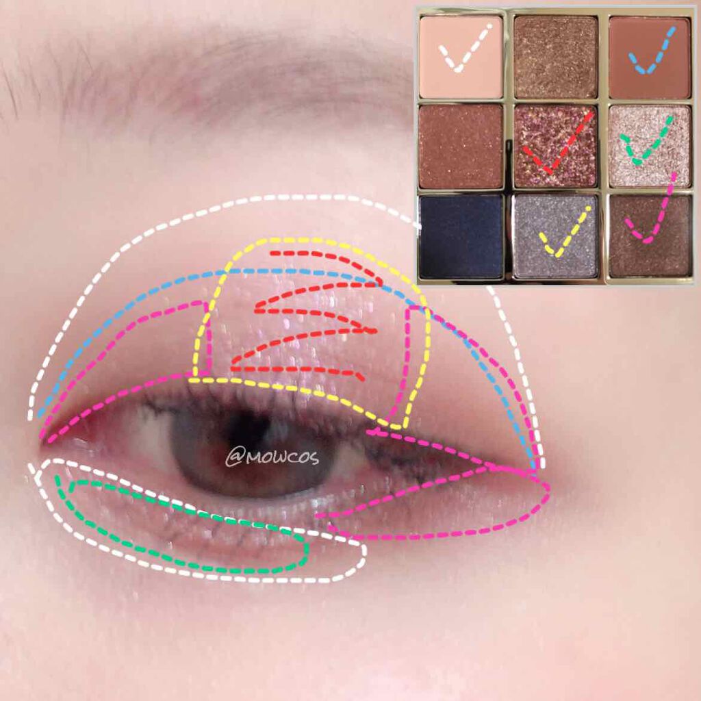 長相思シリーズ 9色アイシャドウパレット/CATKIN/アイシャドウパレットを使ったクチコミ(4枚目)