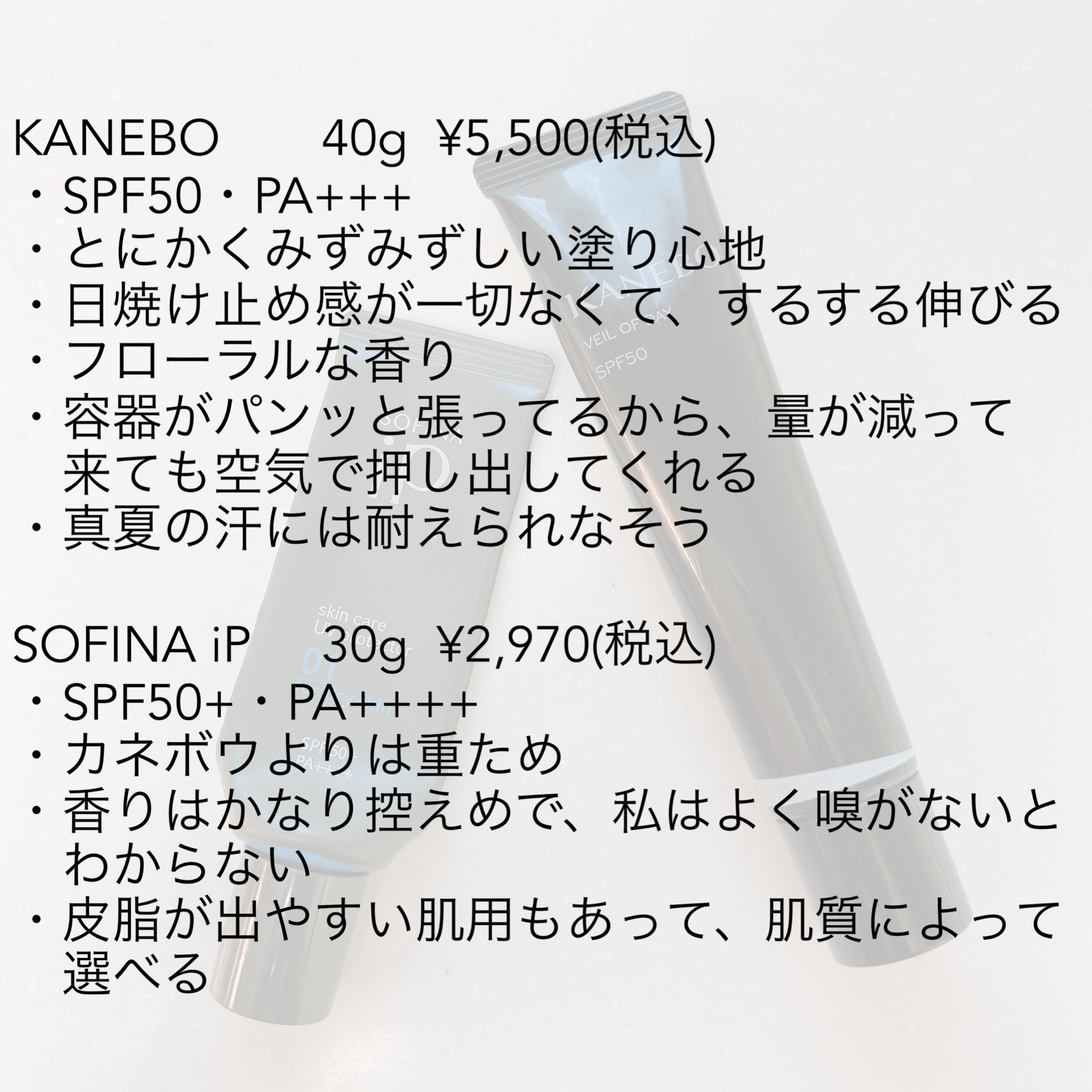 ヴェイル オブ デイ/KANEBO/日焼け止めローションを使ったクチコミ（3枚目）