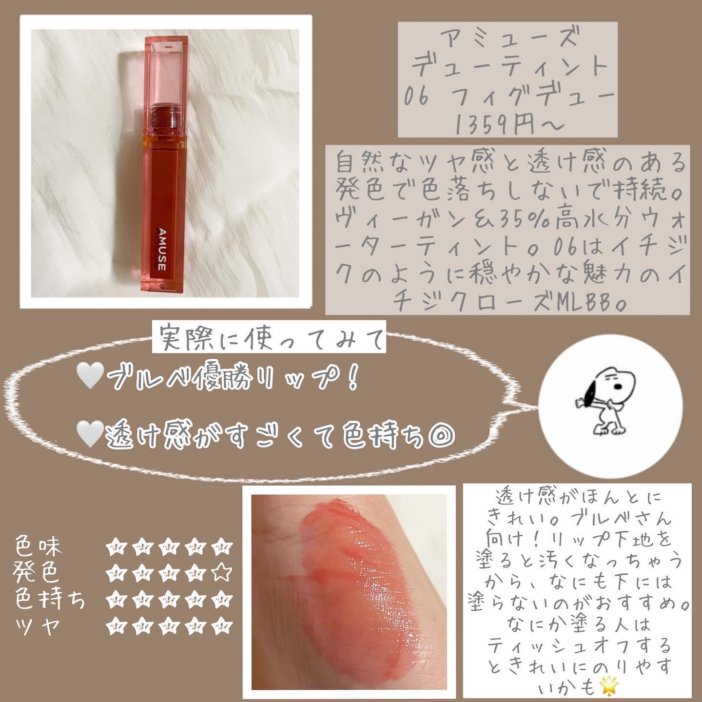 ジューシーラスティングティント/rom&nd/リップティントを使ったクチコミ（3枚目）