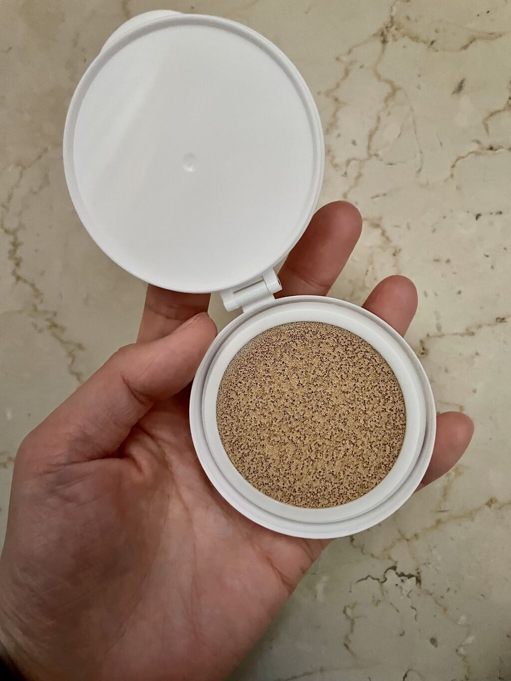 SIWA-KC オールインワンクッション ナチュラルベージュ/ハーブ健康本舗/クッションファンデーションを使ったクチコミ（3枚目）