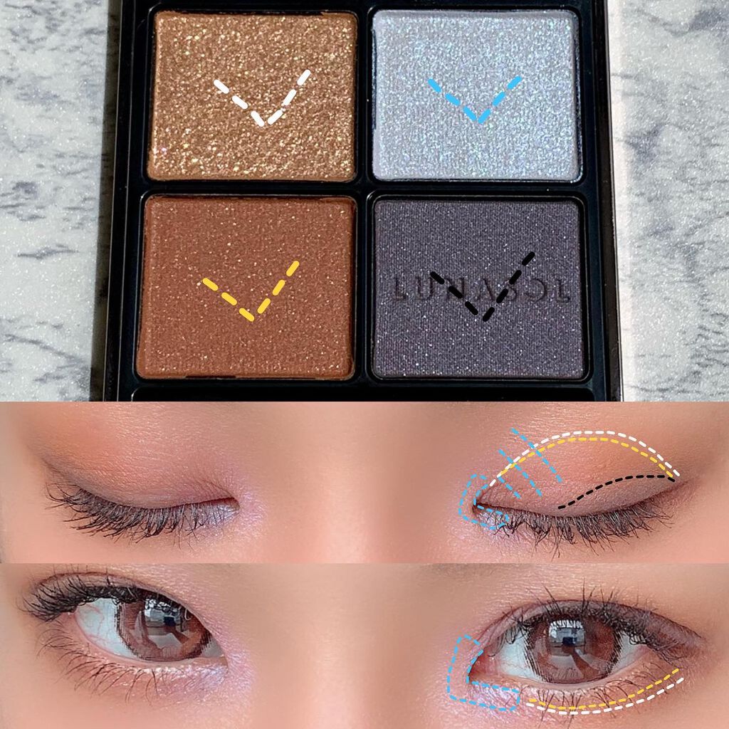 アイカラーレーション/LUNASOL/アイシャドウパレットを使ったクチコミ(6枚目)